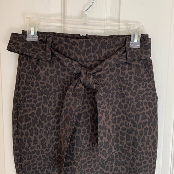 New York & Company Women's Pencil Skirt, Brown Leopard Print, size XS NWT - Picture 3 of 8
